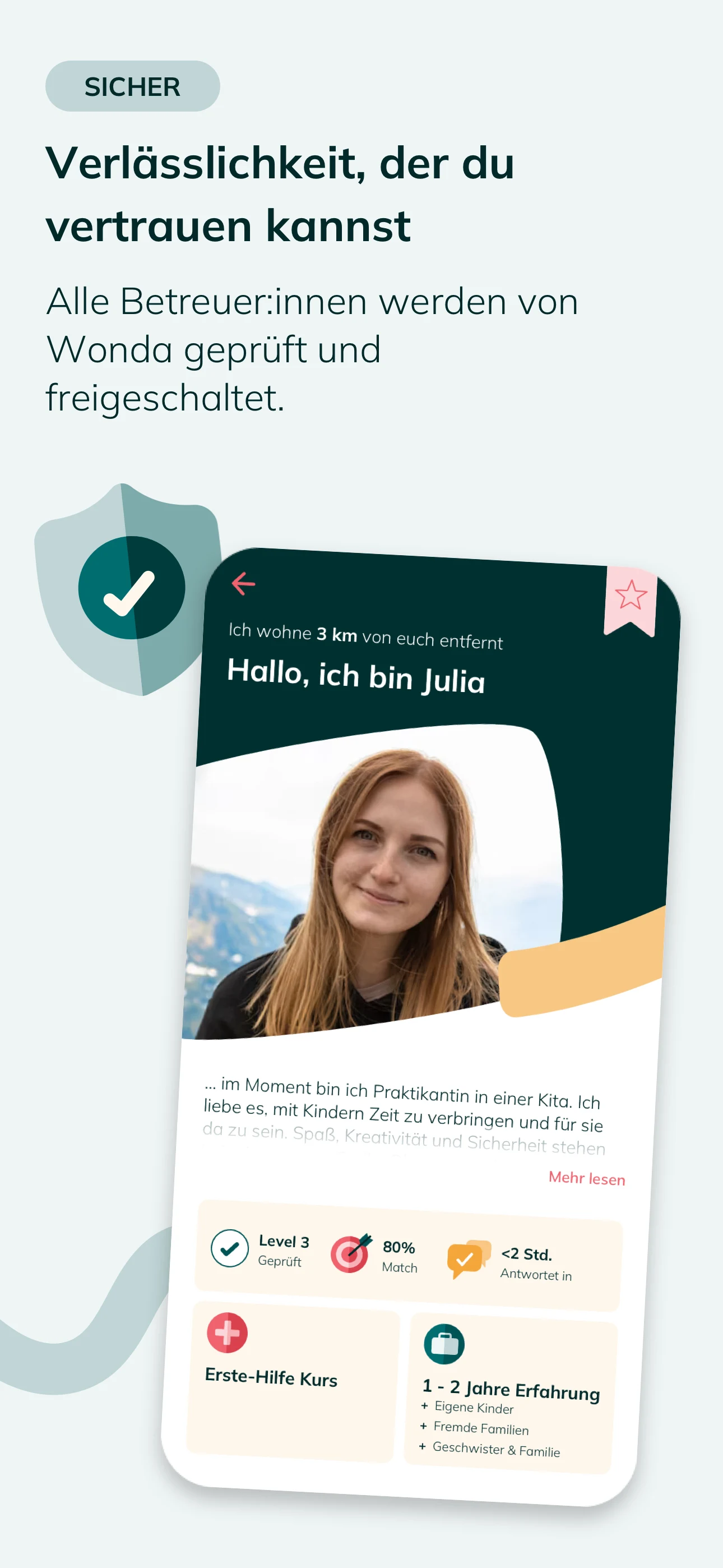 Wonda - Deine Kinderbetreuung screenshot