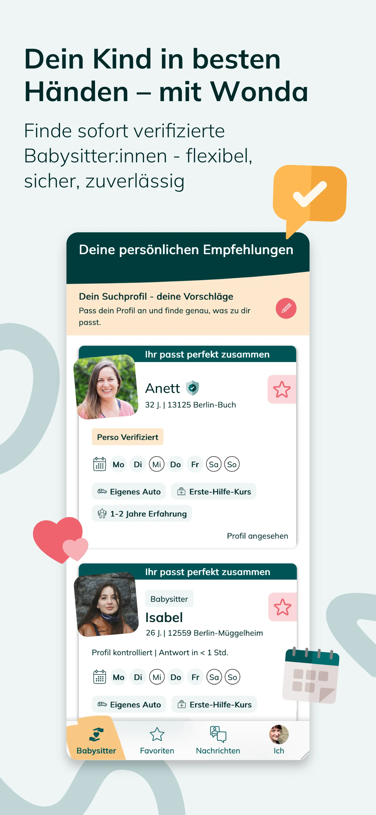 Wonda - Deine Kinderbetreuung screenshot