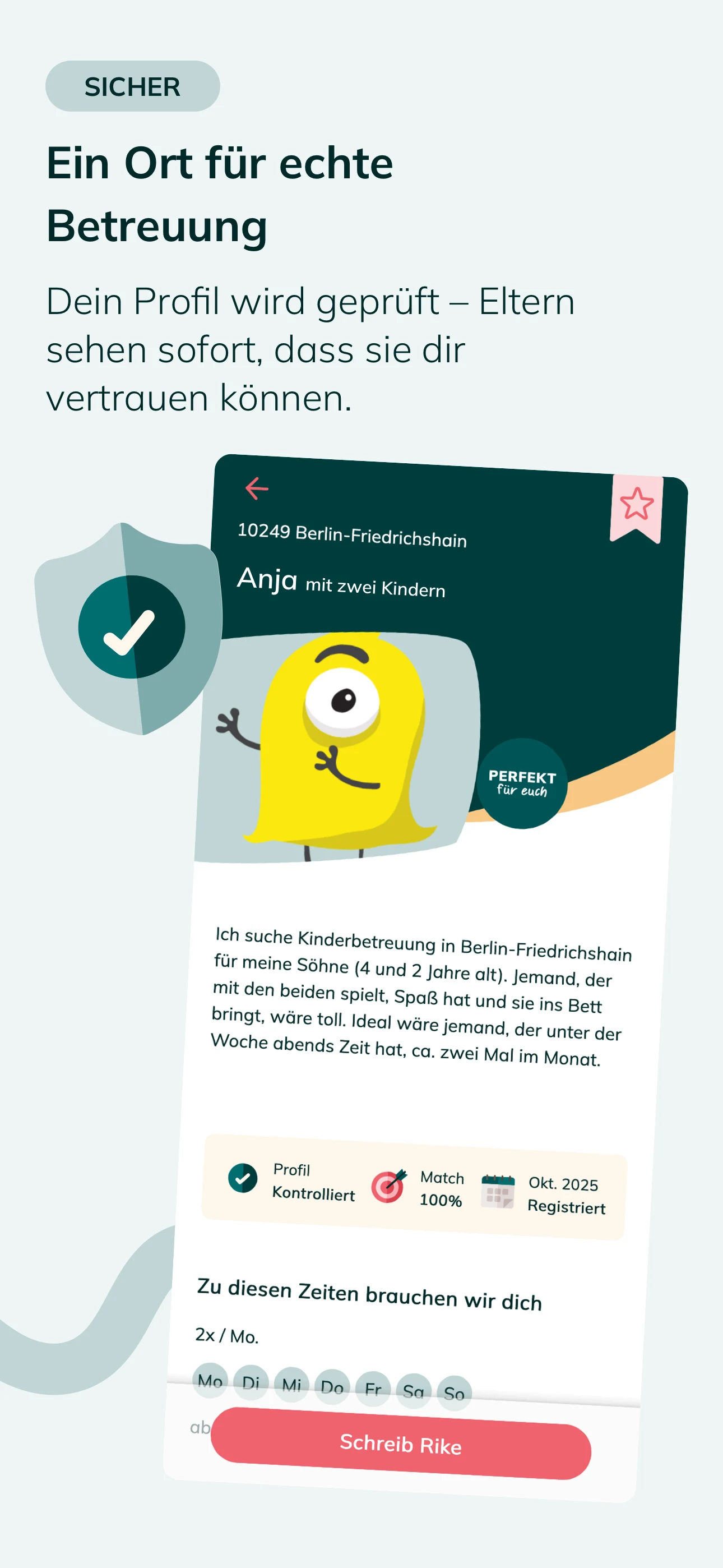 Wonda - Deine Kinderbetreuung screenshot