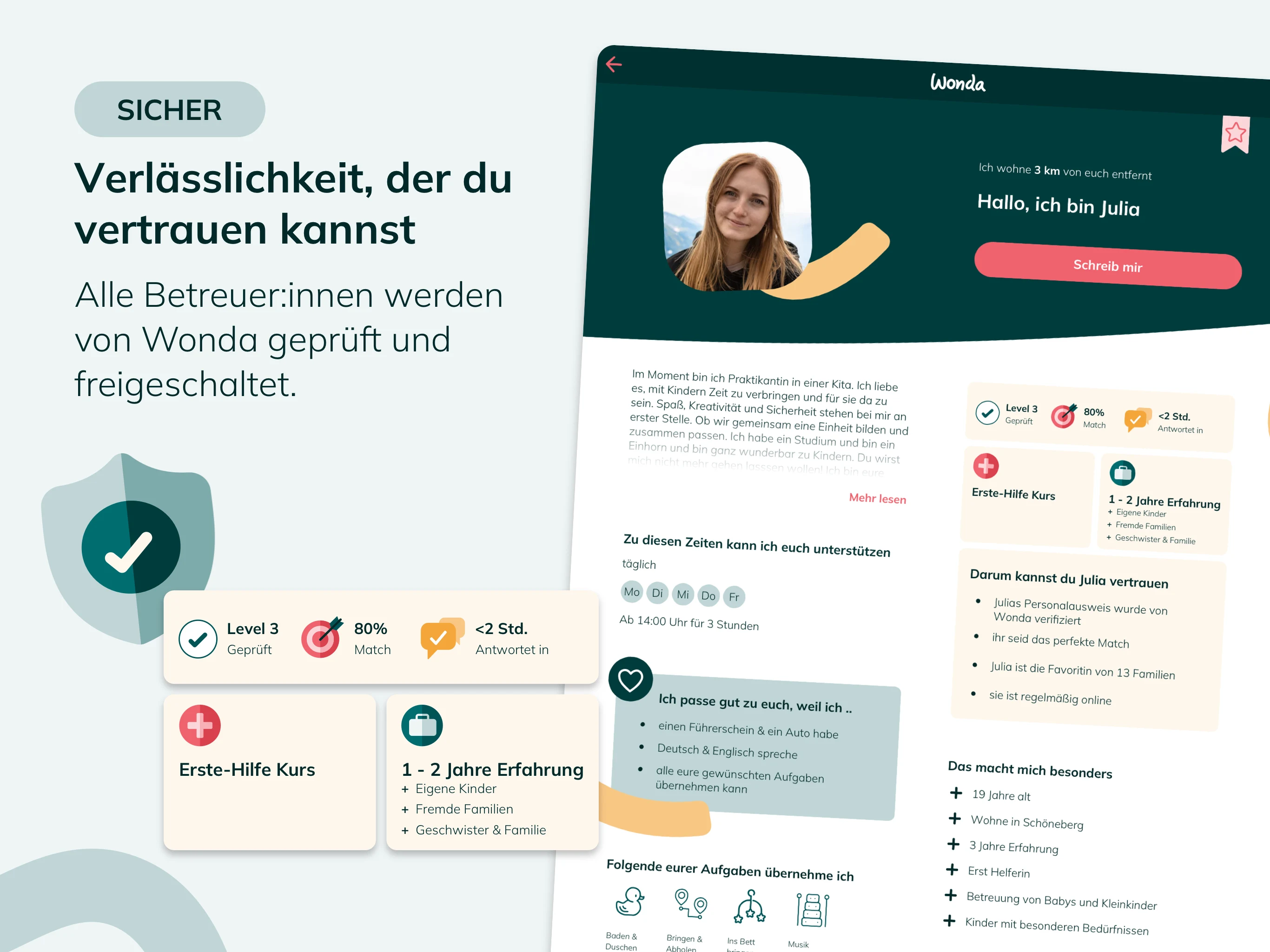 Wonda - Deine Kinderbetreuung screenshot