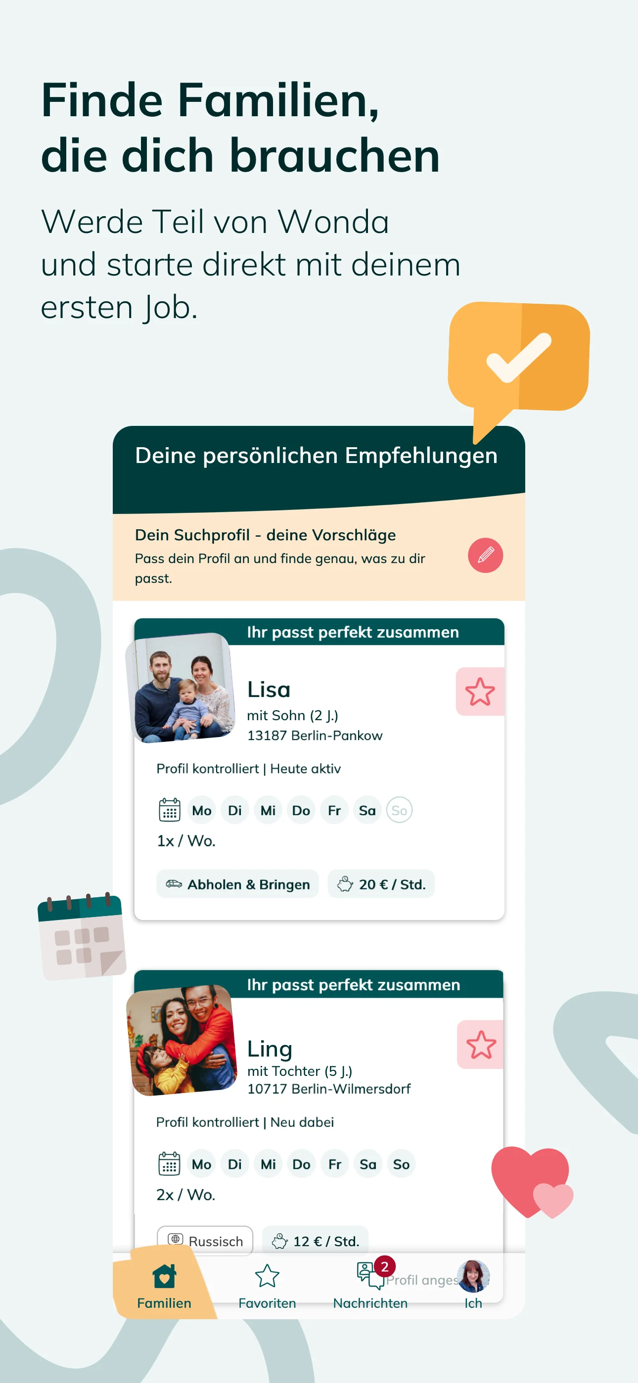 Wonda - Deine Kinderbetreuung screenshot